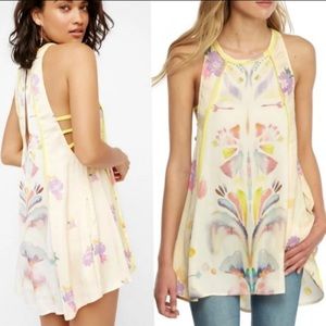 Free People ‘Dream Free Printed Tunic Dress Medium NWOT!